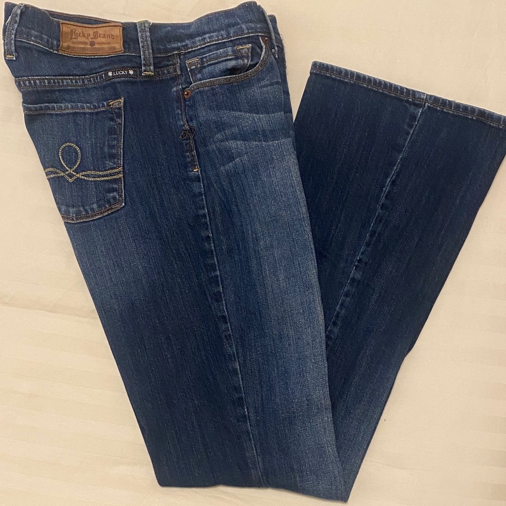 Lucky Brand Women's Dark Blue Flare Jeans